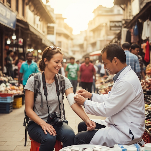 Viajero seguro disfrutando del paisaje